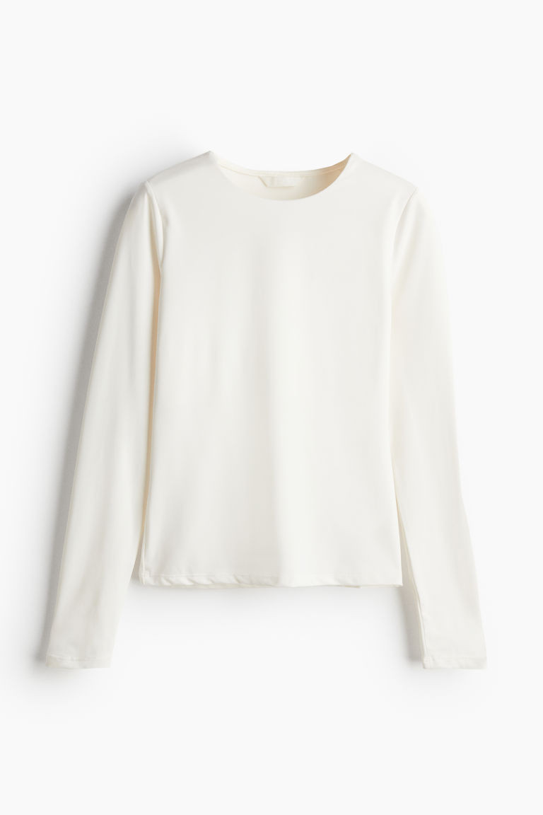 H & M - Jersey Top - White | H&M (US + CA)