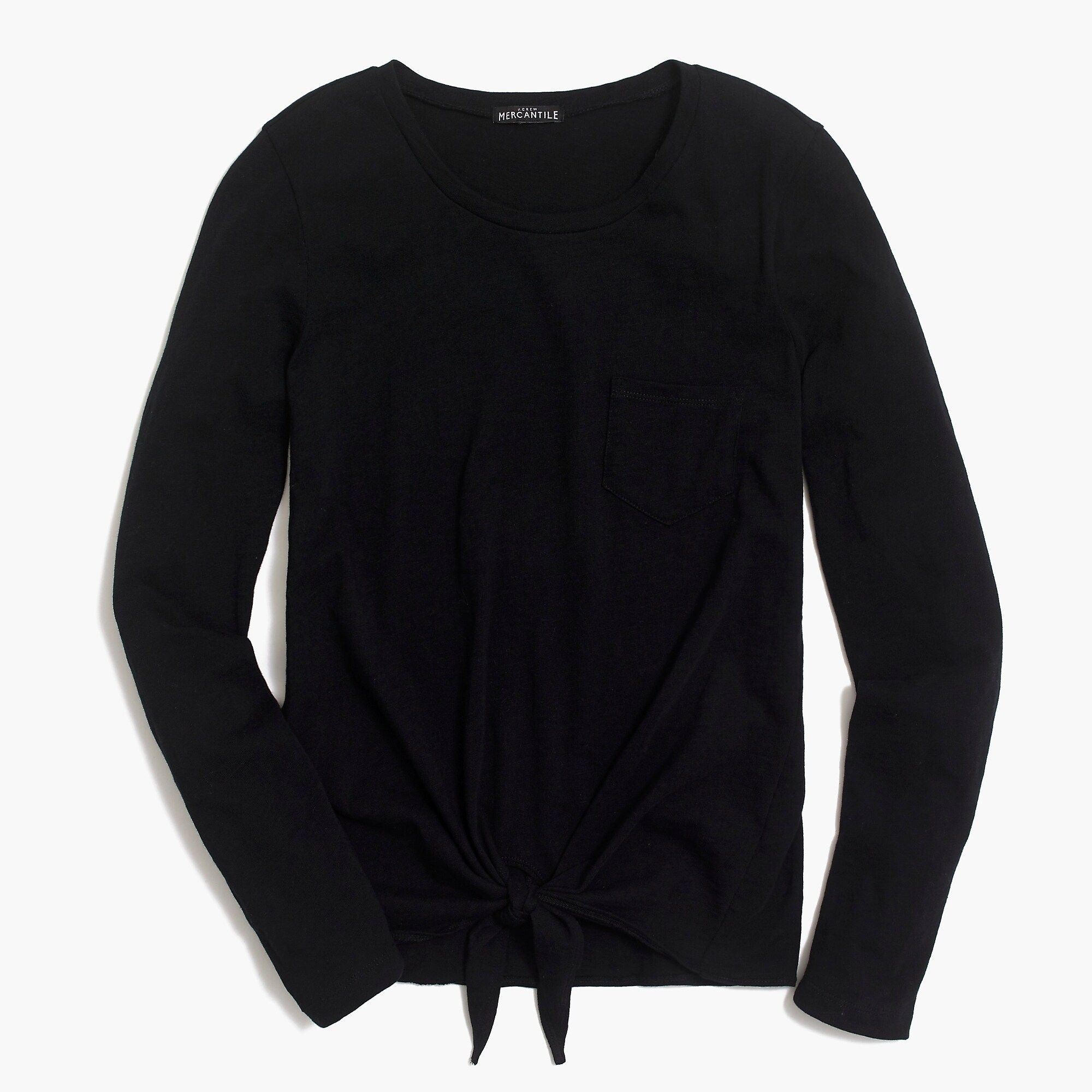 Long-sleeve tie-waist T-shirt | J.Crew Factory