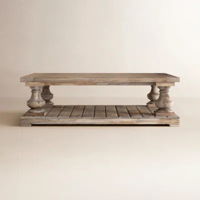 McKew Solid Wood Coffee Table with Storage | Wayfair North America