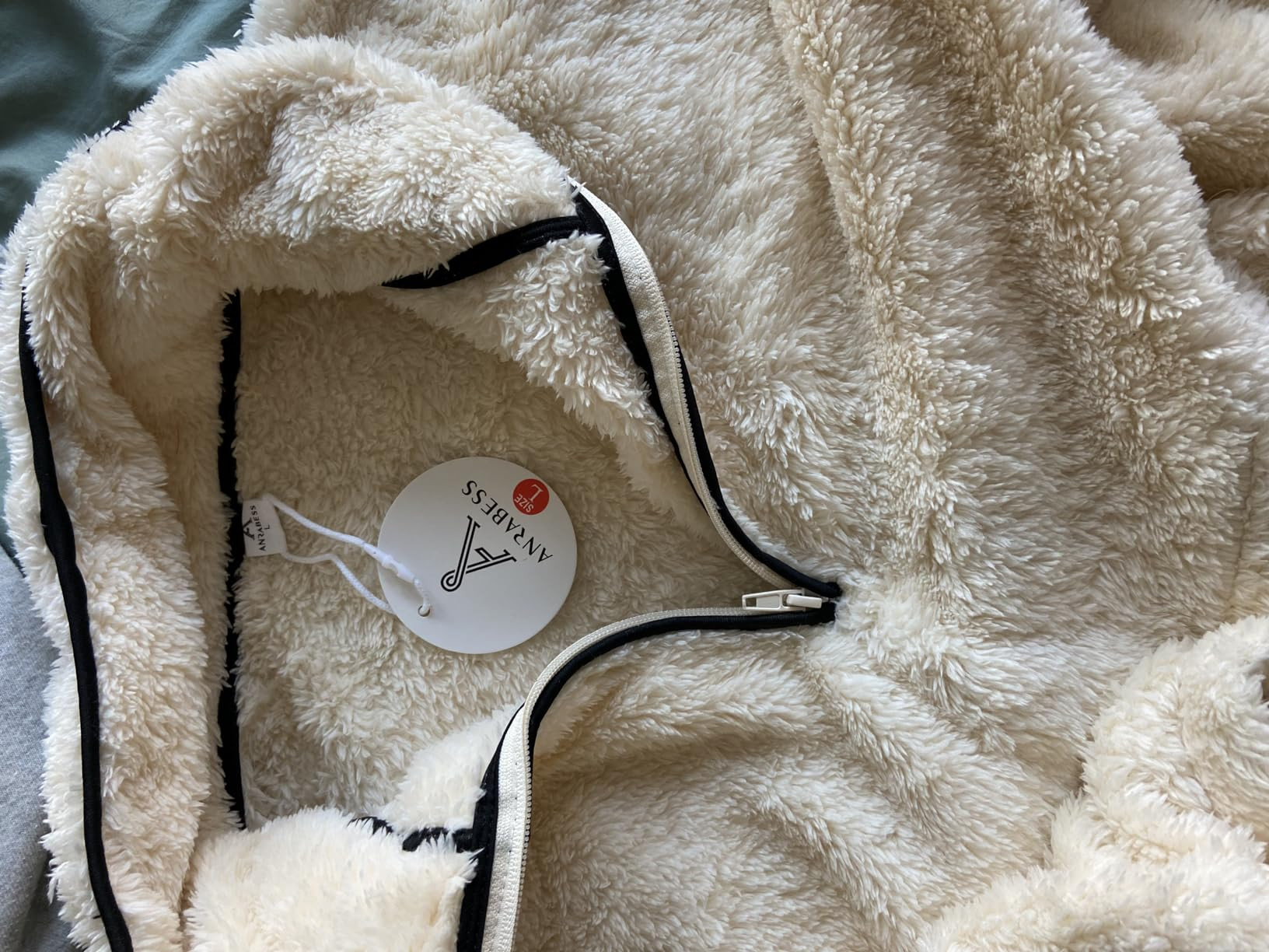 ANRABESS Women Long Sleeve Oversized Half Zip Fleece Sweatshirt Soft Sherpa Fleece Pullover Top W... | Amazon (US)