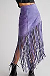 Understated Leather Western Fringe Skirt | Free People (Global - UK&FR Excluded)
