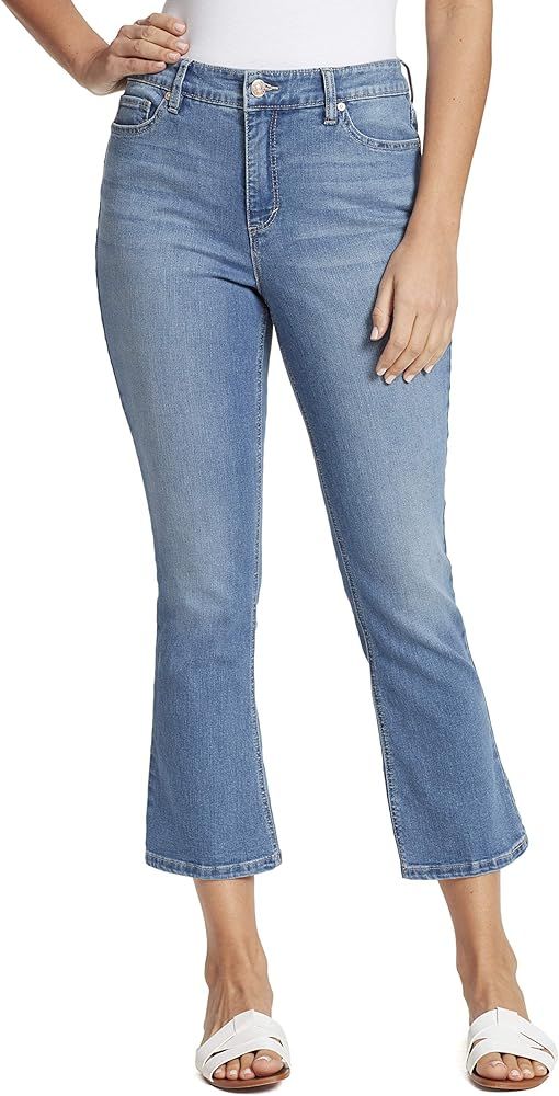 Gloria Vanderbilt Women's Mid Rise Crop Kick Jean | Amazon (US)