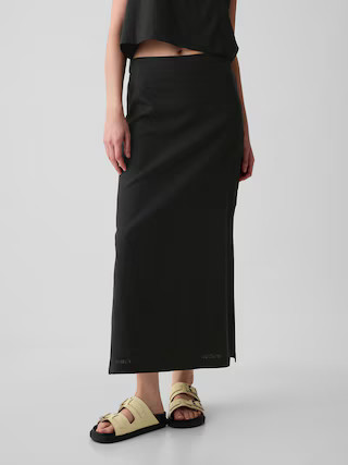 Linen-Blend Maxi Skirt | Gap (US)