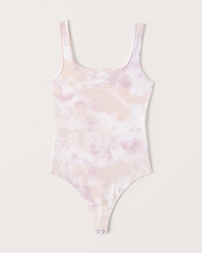 90s Tie-Dye Seamless Tank Bodysuit | Abercrombie & Fitch (US)