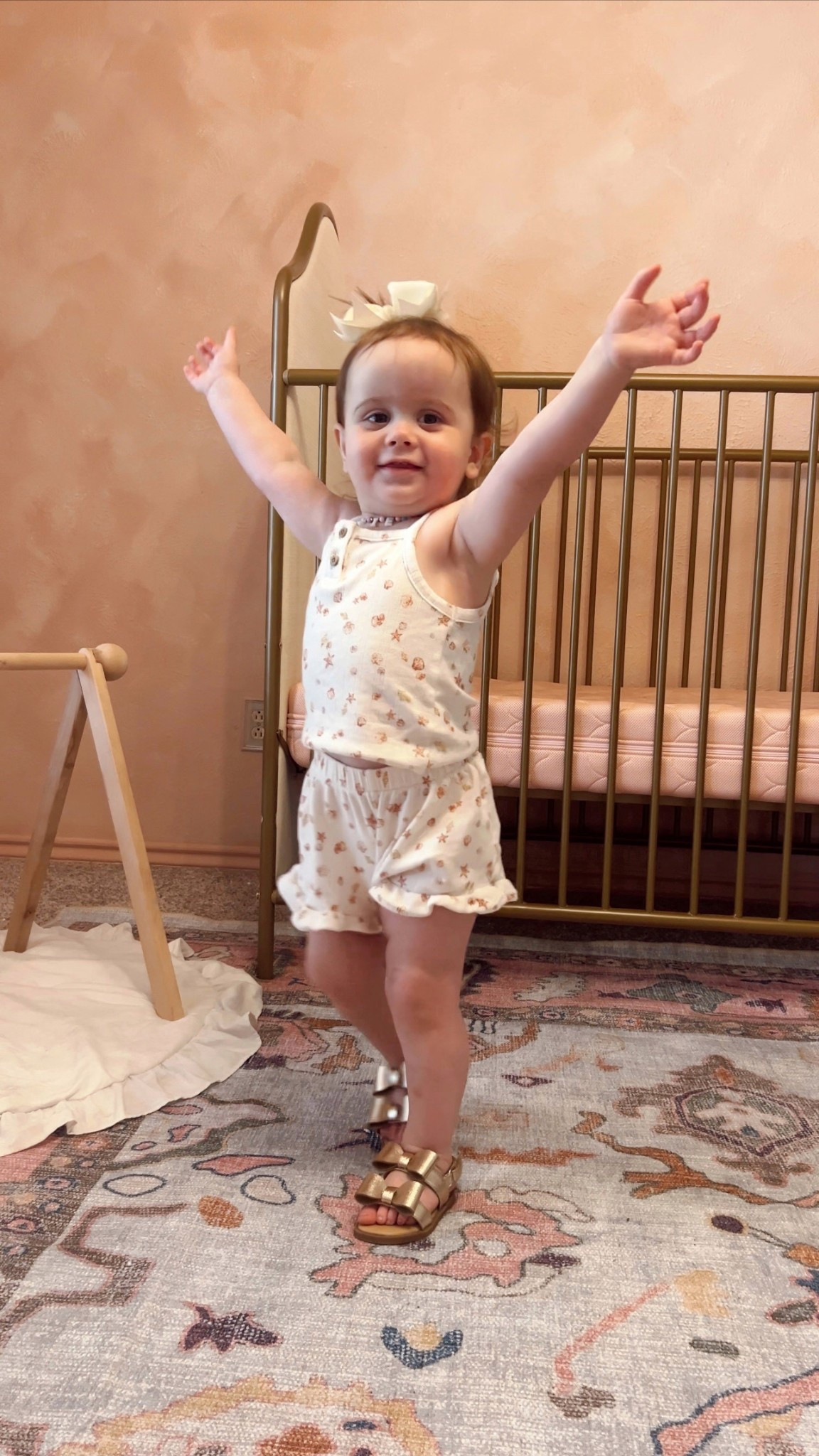 Baby gurl toddler target summer matching set seashell bow sandals girl mom 

#LTKBump #LTKBaby #LTKKids