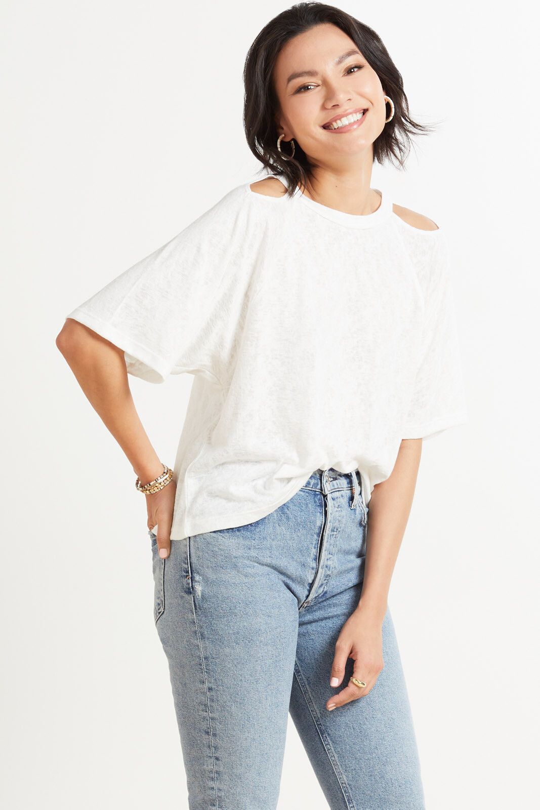 LNA Kamala Cut Out Top | EVEREVE | Evereve