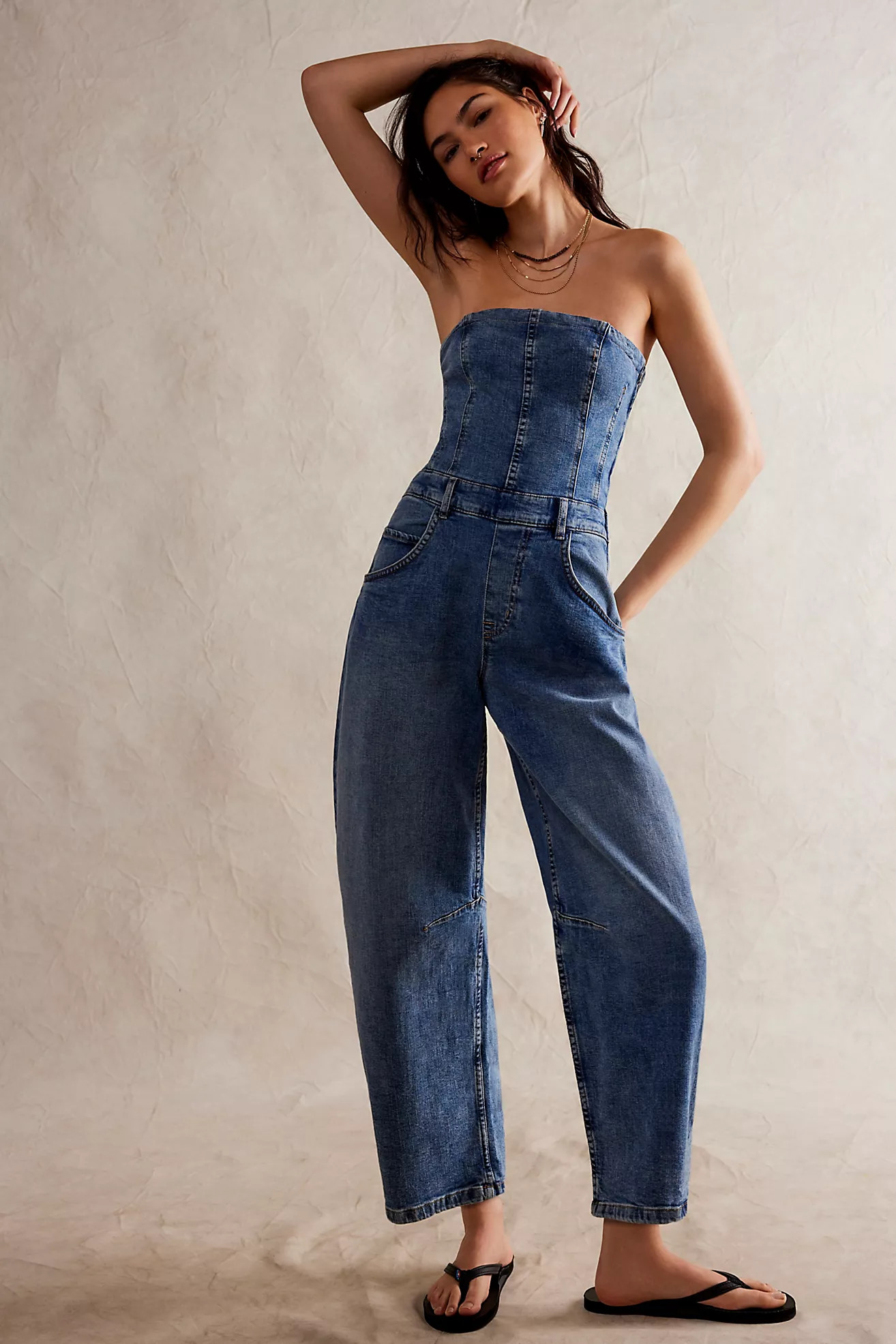 We The Free Je Suis Pret Barrel Jumpsuit | Free People (Global - UK&FR Excluded)