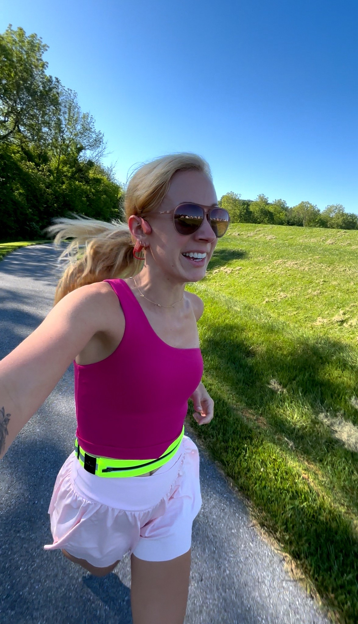 Size down in the one shoulder crop for a more snug fit! 

#LTKFindsUnder50 #LTKActive