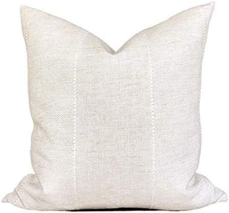 ArogGeld Zak and Foxs Caravane in Oasis Neutral Throw Pillow Cover 18 X 18 Inch Cotton Linen Neutral | Amazon (US)