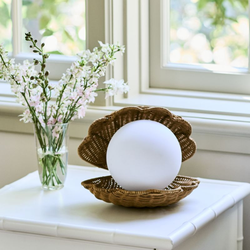Iris Clam Shell Table Lamp by Jake Arnold | Crate & Barrel