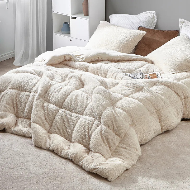 Coma Inducer Corn Silk Beige Oversized Comforter | Wayfair North America