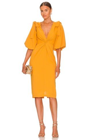 Andrea Iyamah Zuna Dress in Marigold from Revolve.com | Revolve Clothing (Global)