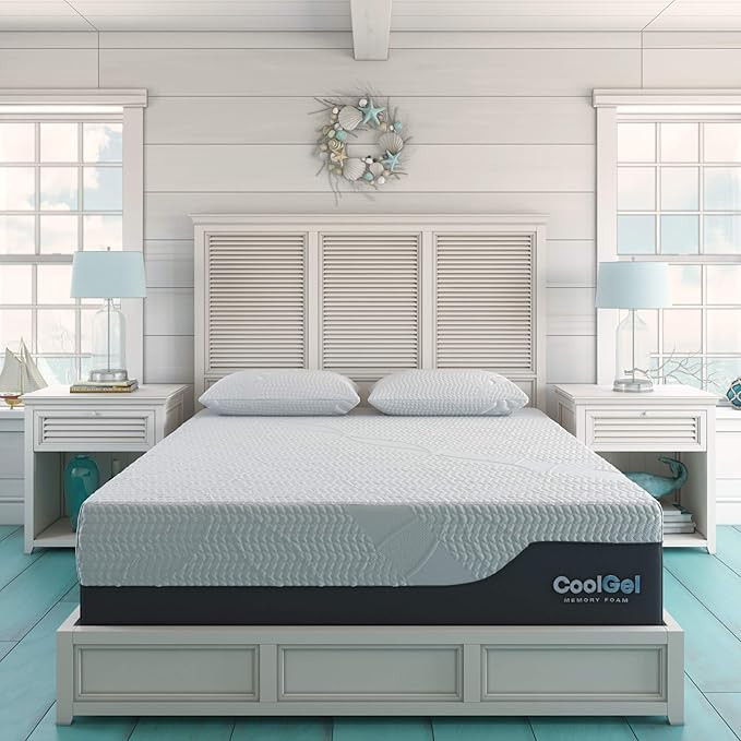 Classic Brands Cool Gel 2.0 Ultimate Gel Memory Foam 14-Inch Mattress with 2 BONUS Pillow , Full,... | Amazon (US)