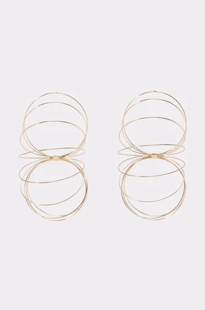 AKIRA Gold Slinky Earrings | Black | AKIRA