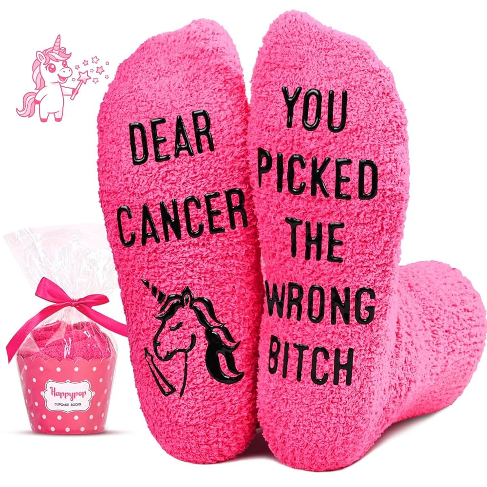 HAPPYPOP Get Well Soon Gifts for Women After Surgery - Breast Cancer Socks, Gifts for Someone wit... | Amazon (US)