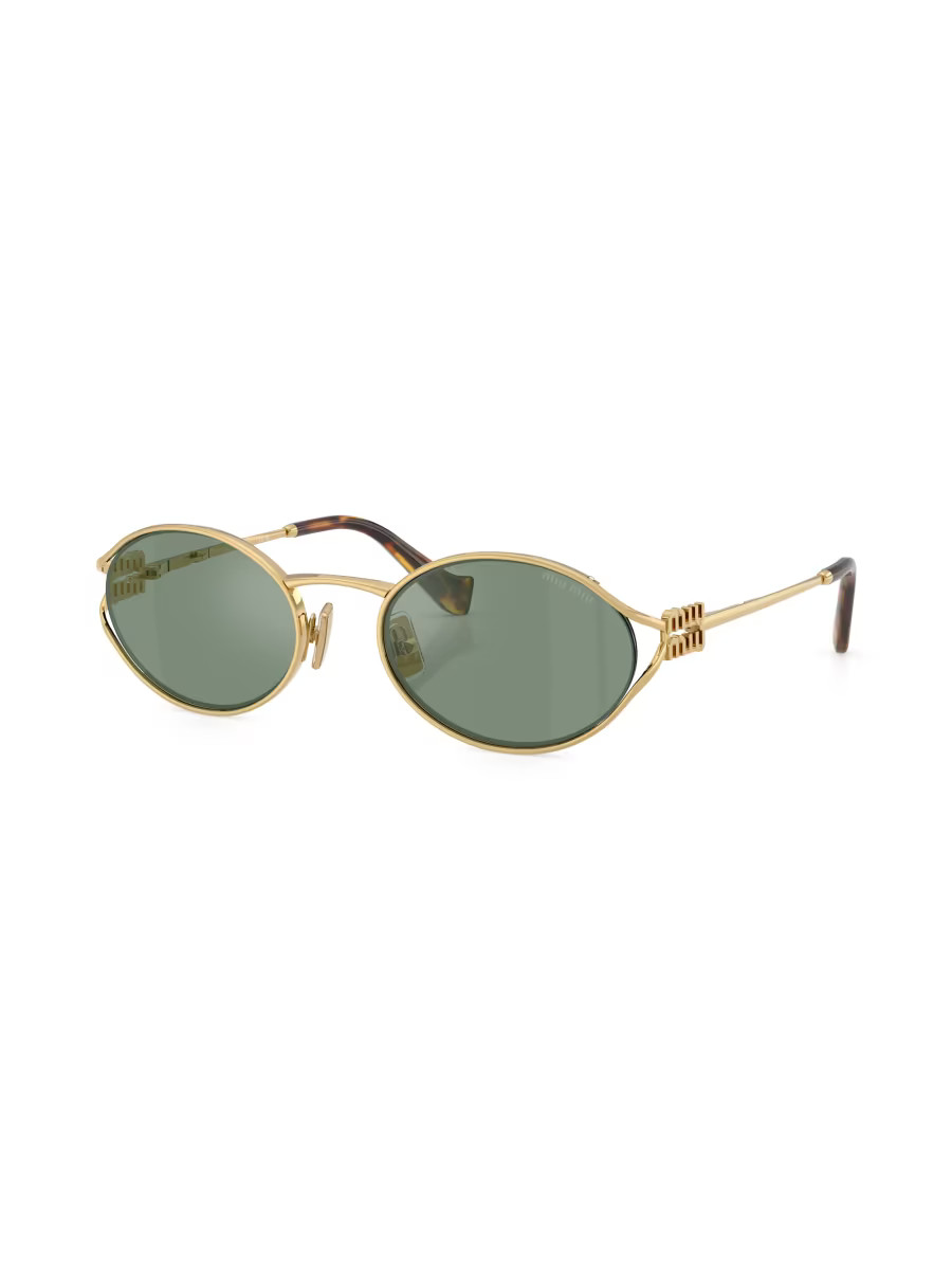 Miu Miu 54MM Metal Round Sunglasses | Saks Fifth Avenue | Saks Fifth Avenue