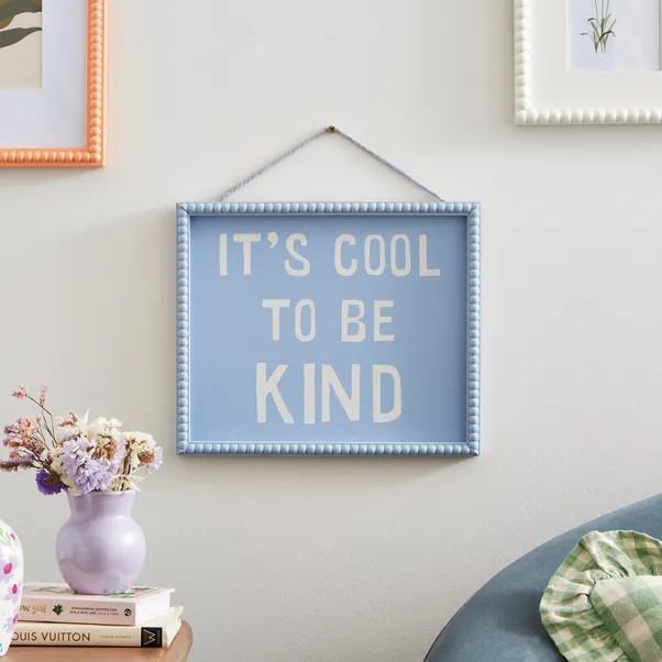 Bobbin Be Kind Hanging Plaque | Dunelm