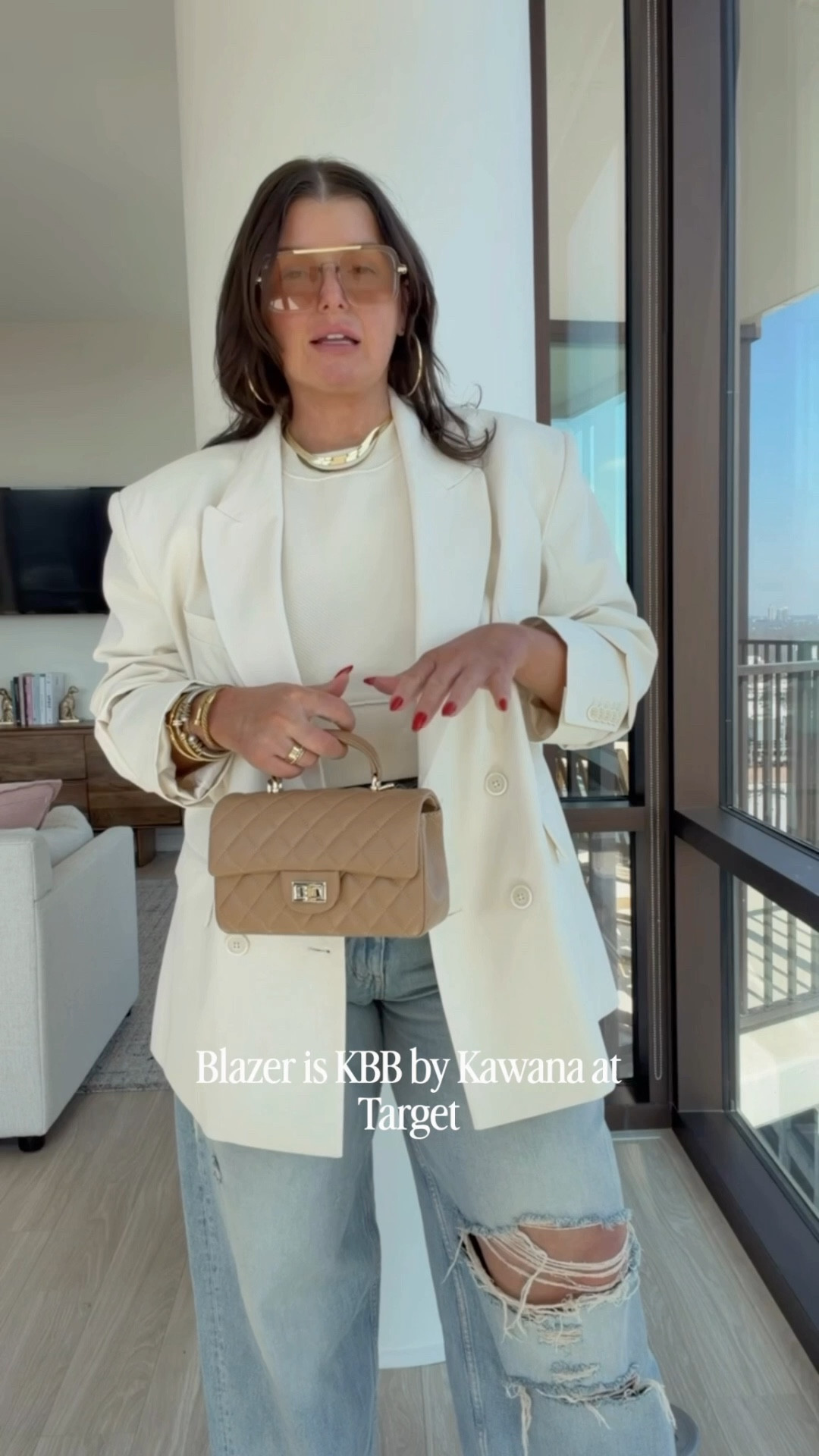 Amazon, Zara, Target, oh my! 
wearing my true size in top
true size / size down in jeans (I’m between sizes rn)
Size up in oversized blazer



#LTKootd #LTKgrwm #LTKOver40