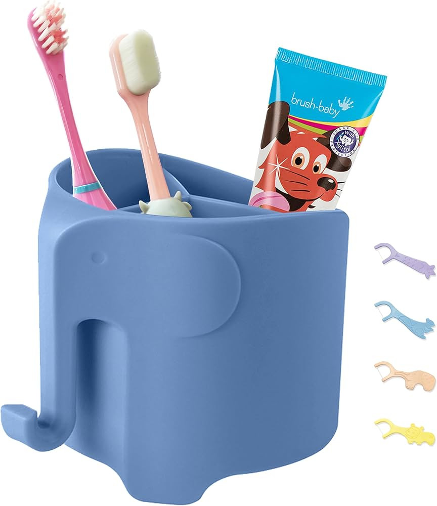 Hippywell Elephant Toothbrush Holder for Toddler, Cute Toothbrush Holder for Kids, Electric Tooth... | Amazon (CA)