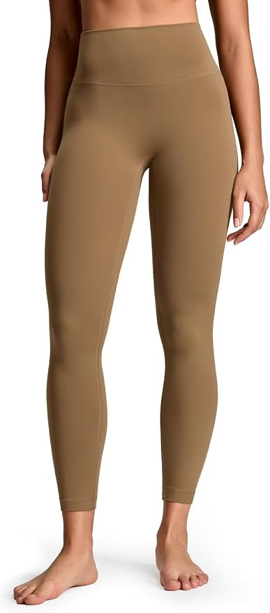 HeyNuts No Front Seam Yoga Leggings 25'', Light to Medium Support, High Waisted Seamless 7/8 Loun... | Amazon (US)