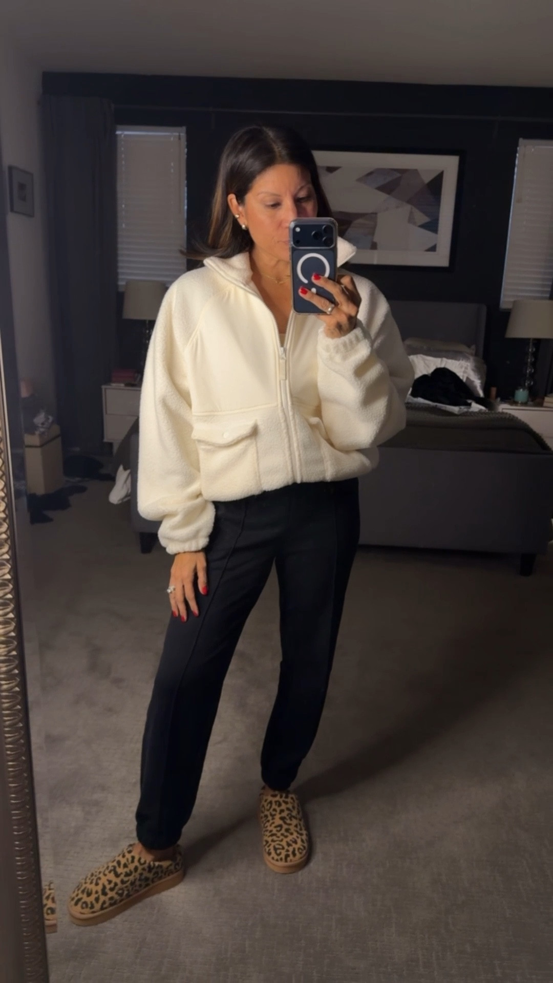 Cozy fleece jacket at Target 

From Blogilates collection 
Wearing xs 

#LTKOver40 #LTKSeasonal #LTKActive