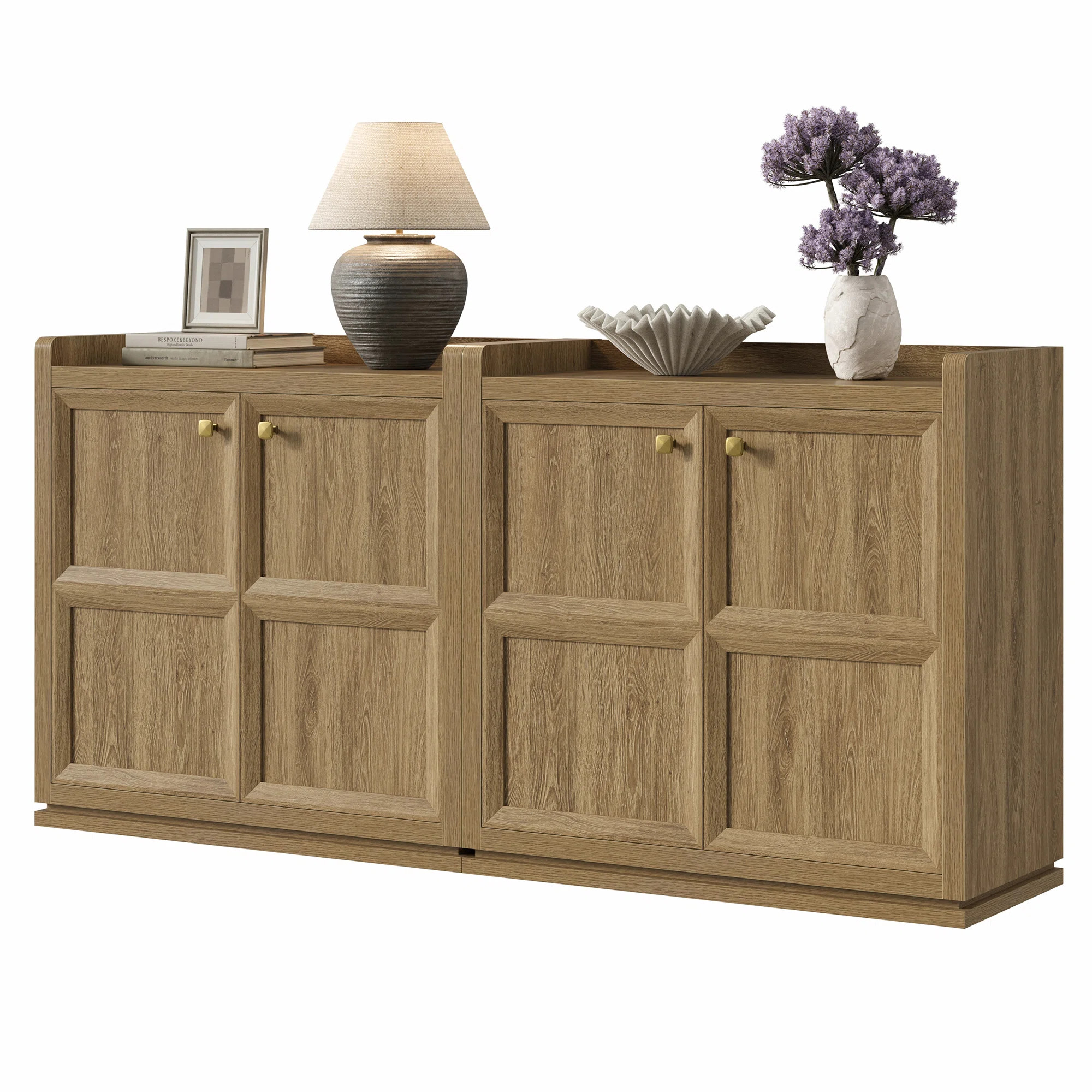 Helio 34'' Sideboard With Adjustable Shelf and Safe Round Corners (Set of 2) | Wayfair North America