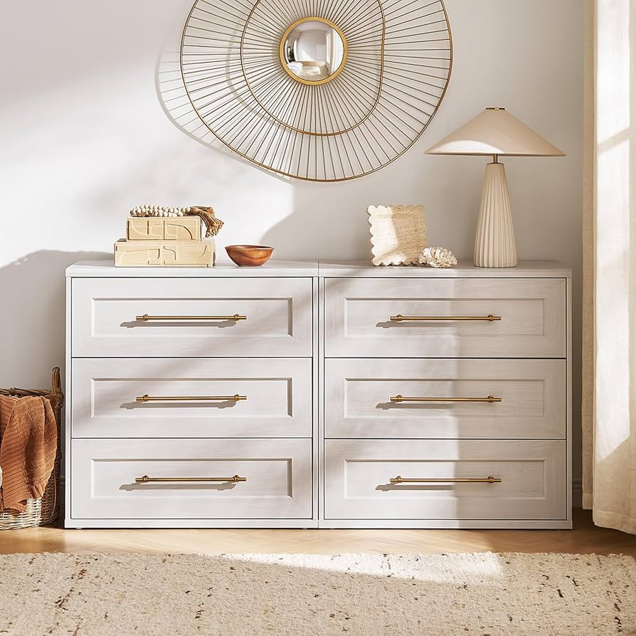 mopio Blake 3 Drawer Dresser for Bedroom, Chest of Drawers, Wood Dresser Organizer, Modern Farmho... | Amazon (US)