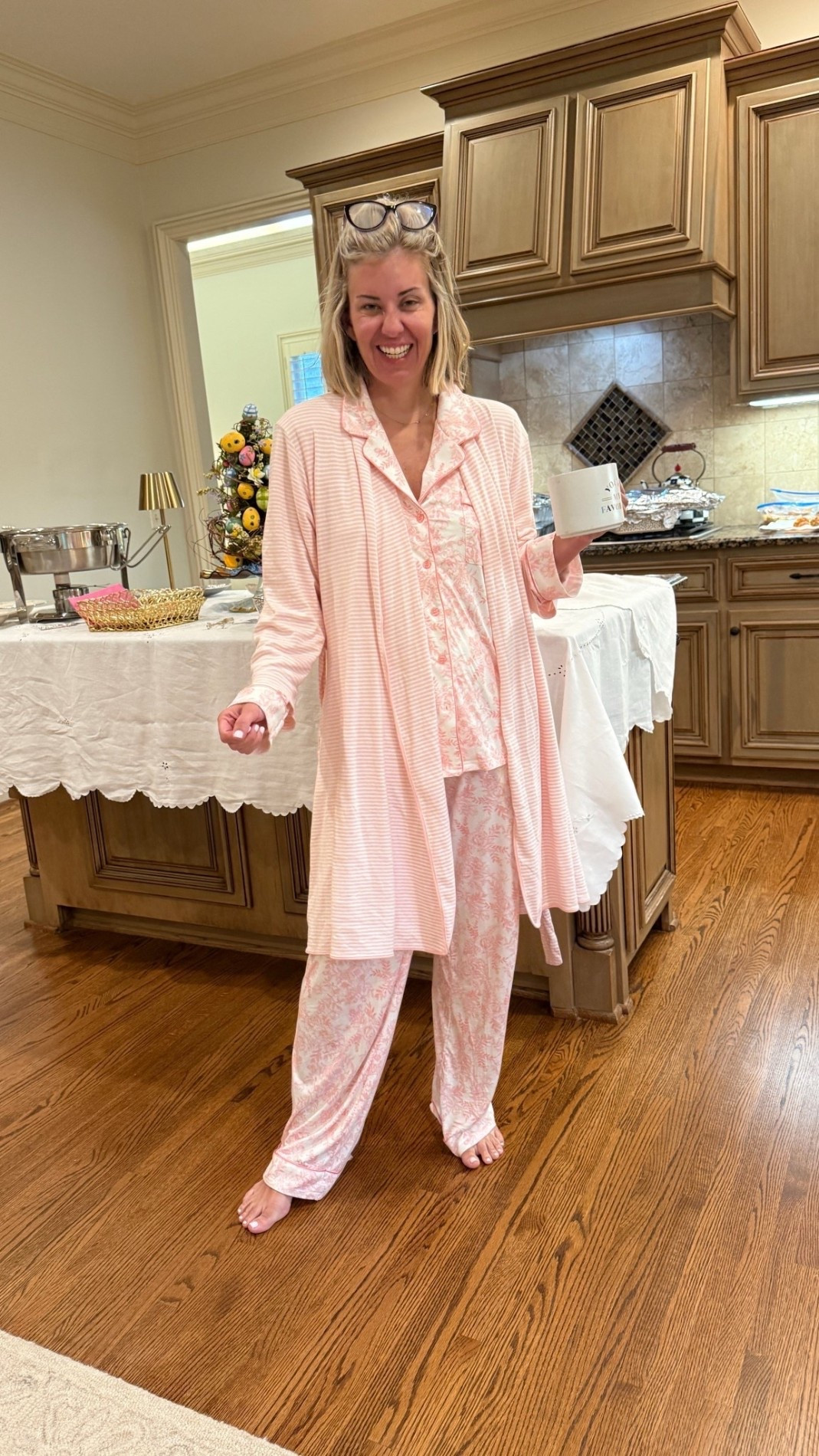 If you know me, then you know how I love a great set of pajamas. These certainly don’t disappoint and this robe is perfect for travel!! 
*Use my code mixandmatchmadness for 20% off at Cozy Earth 

#LTKmomlife #LTKselfcare #LTKmorningroutine