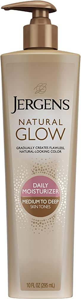 Jergens Natural Glow 3-Day Self Tanner for Medium to Deep Skin Tone, Sunless Tanning Daily Moistu... | Amazon (US)