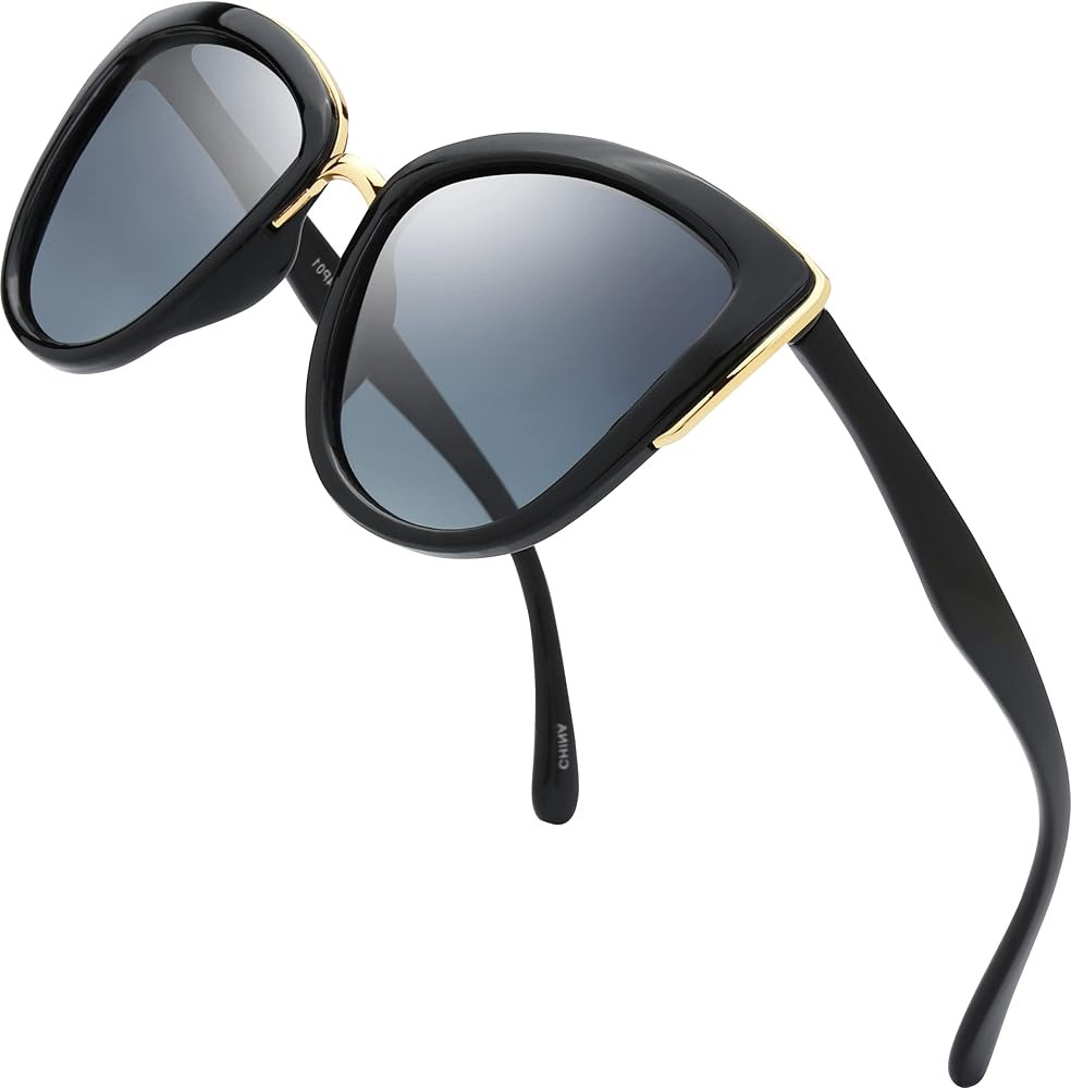The Fresh Polarized Cat Eye Designer Retro Vintage Sunglasses FR17264P | Amazon (US)