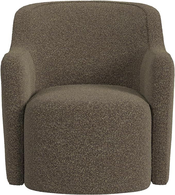 HomePop Décor Upholstered 360° Barrel Back Swivel Accent Chairs for Living Room & Bedroom | Dec... | Amazon (US)