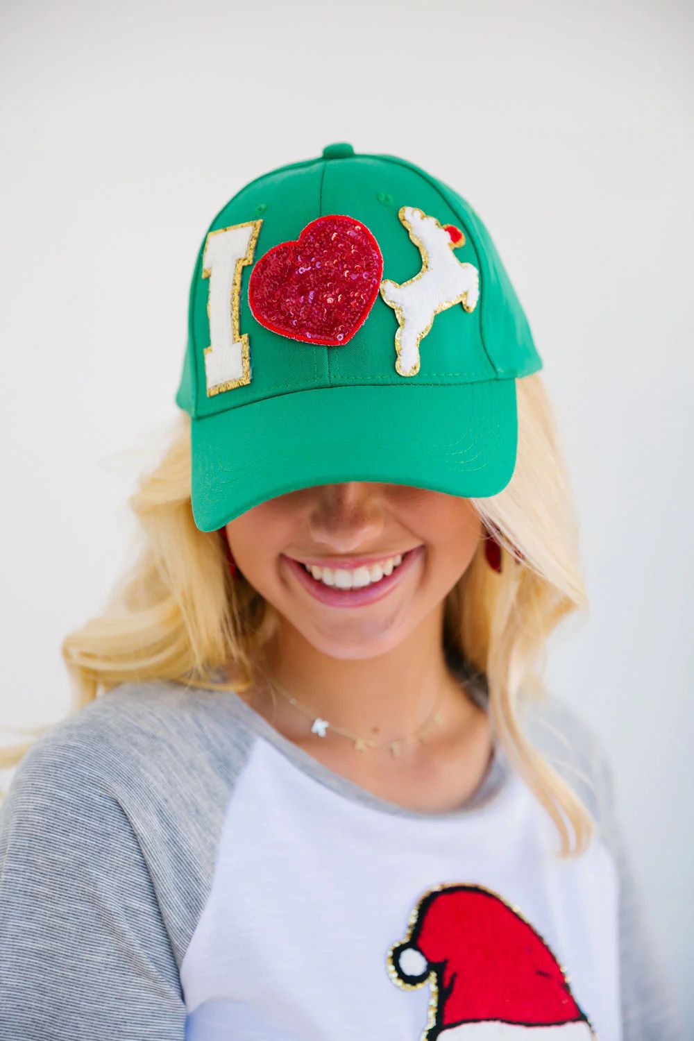 I LOVE RUDOLPH PATCH HAT | Judith March