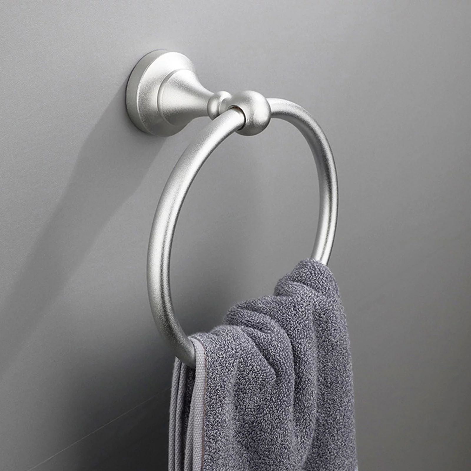 SDJMa Matte Black Towel Ring Hand Towel Holder for Bathroom, Kitchen Bath Towel Holder Hangers He... | Walmart (US)