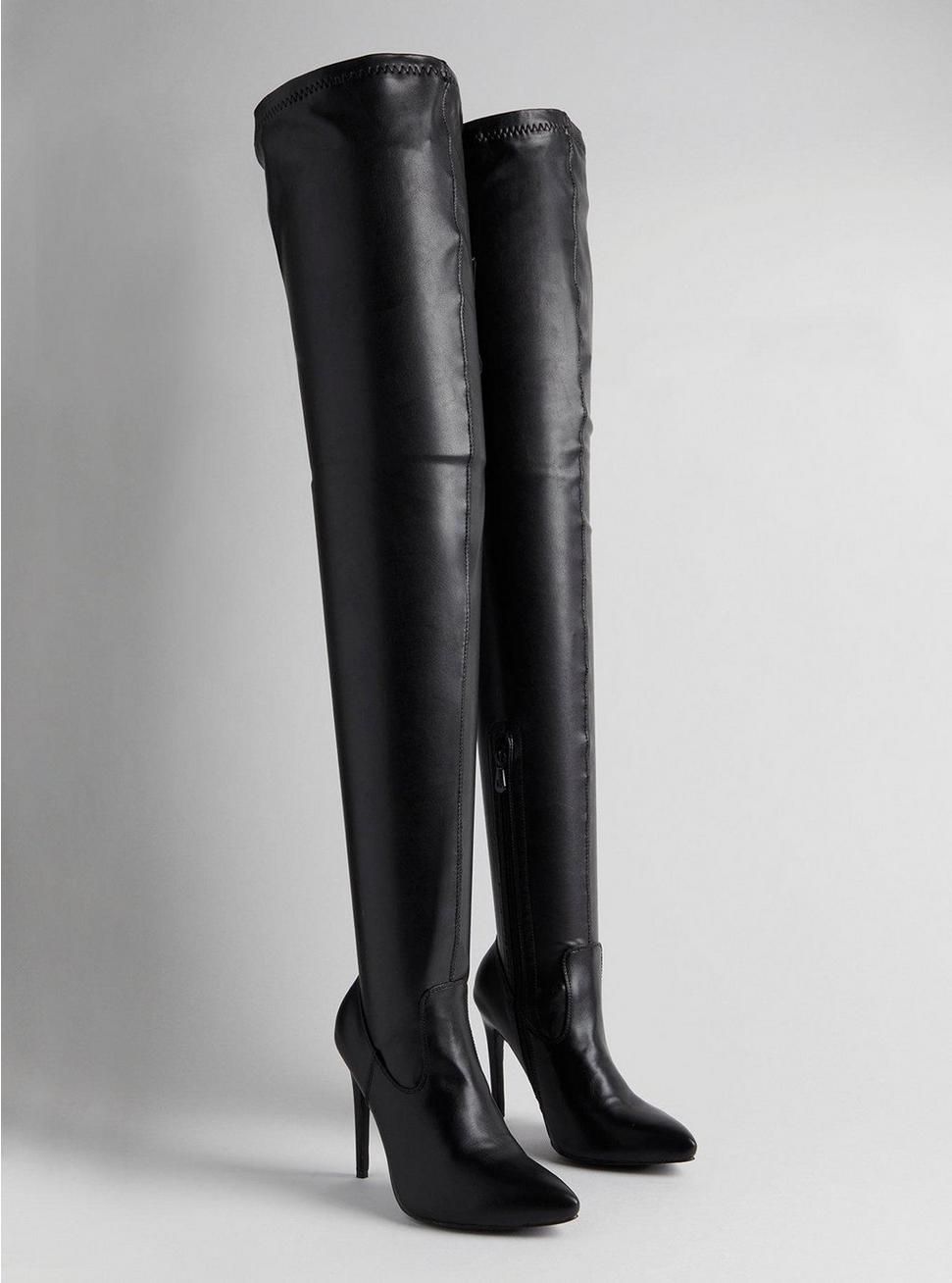 Stretch Pointed Toe Stiletto Over-The-Knee Boot (WW) | Torrid (US & Canada)