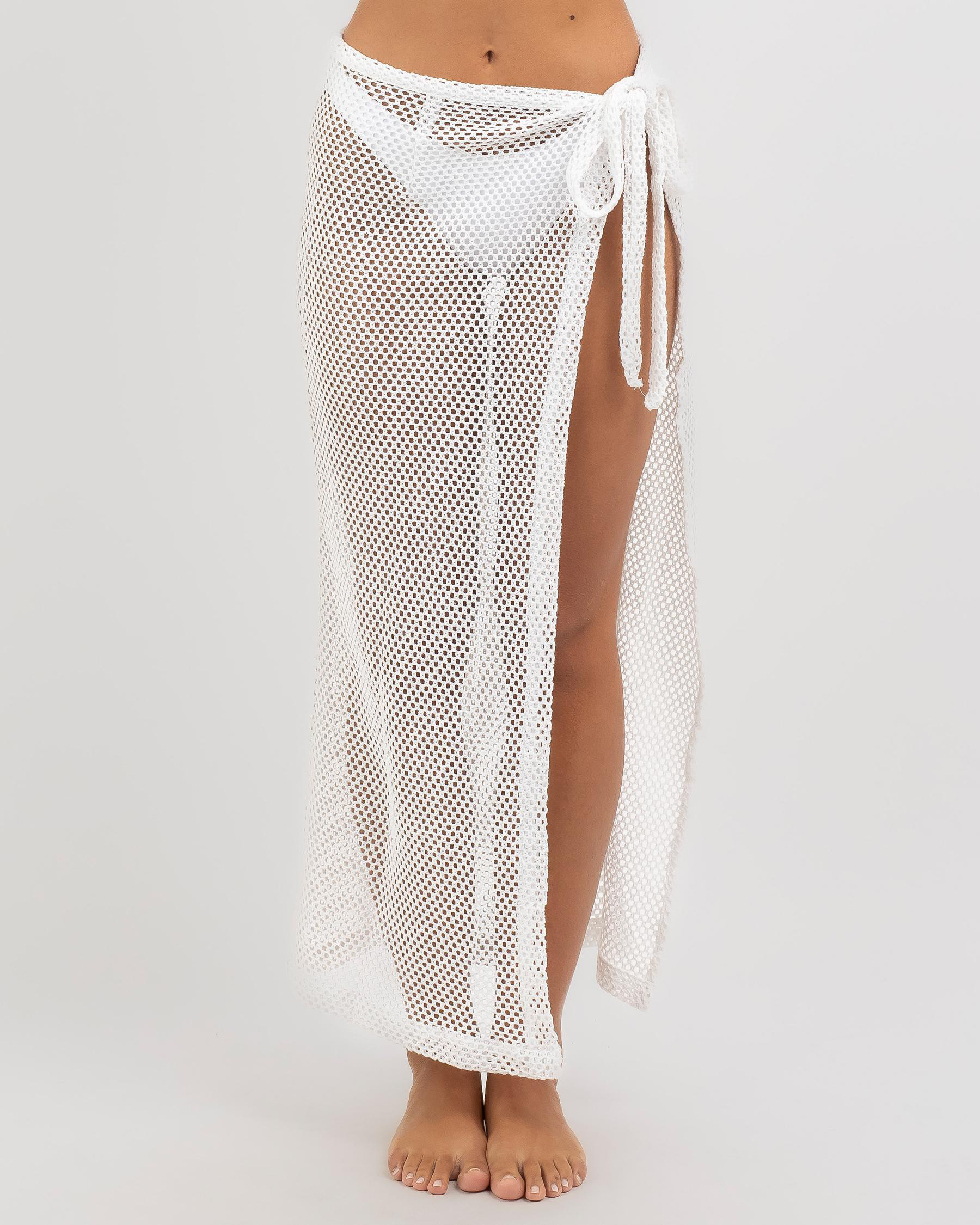 Kaiami Women's Panama Tie Sarong in White Size XS | City Beach (US)