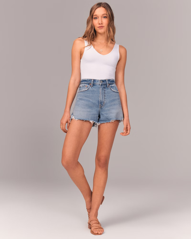 90s High Rise Cutoff Shorts | Abercrombie & Fitch (US)