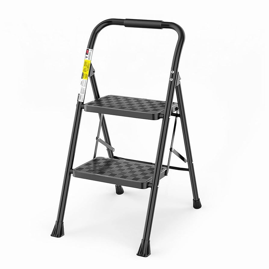 HBTower 2 Step Ladder, Step Stool for Adults,2 Step Ladder Folding Step Stool with Wide Pedal Erg... | Amazon (US)