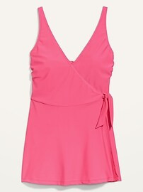 V-Neck Wrap-Front One-Piece Swimsuit Dress for Women | Old Navy (US)
