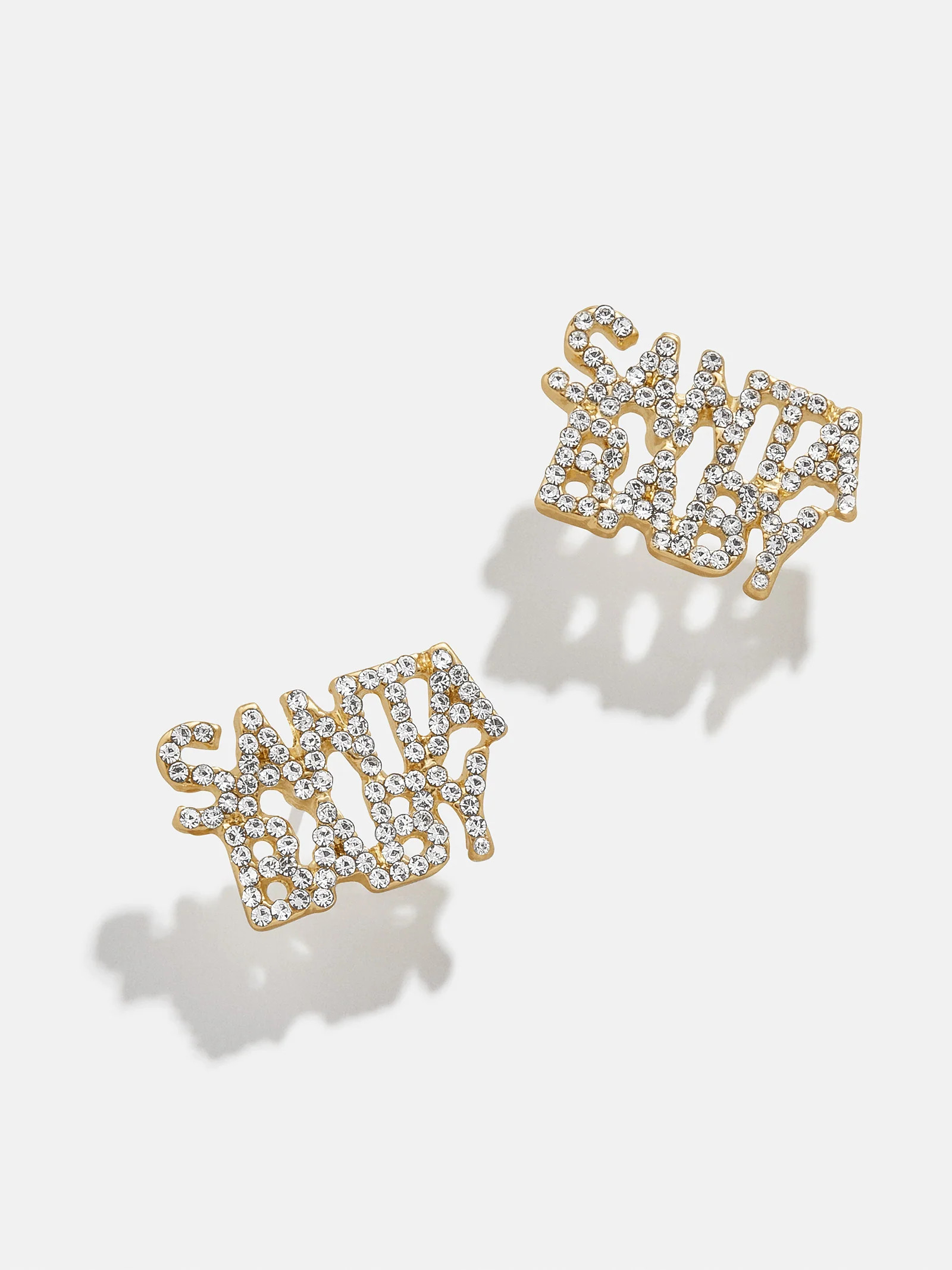 Hurry Down the Chimney Earrings - Santa Baby Studs | BaubleBar (US)