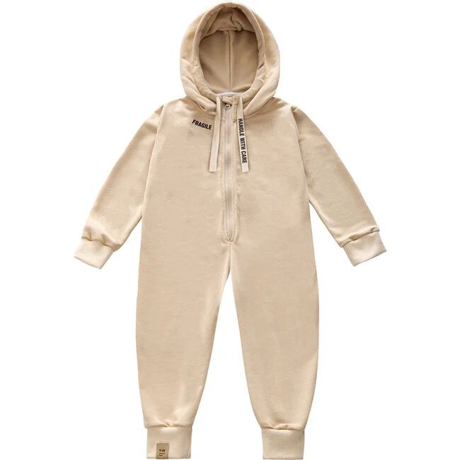 Kids Terry One-Piece, Beige | Maisonette