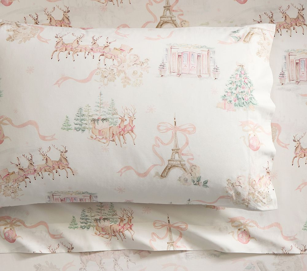 LoveShackFancy Christmas Dream Organic Cotton Sheet Set | Pottery Barn Kids