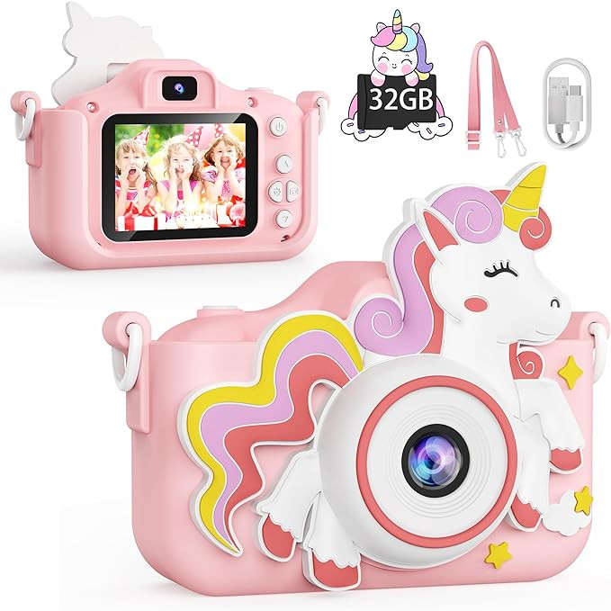 KOKODI Kids Camera Toy Digital Camera for Kids, Birthday Gifts for Girls Age 3-12, 1080P HD Video... | Amazon (US)