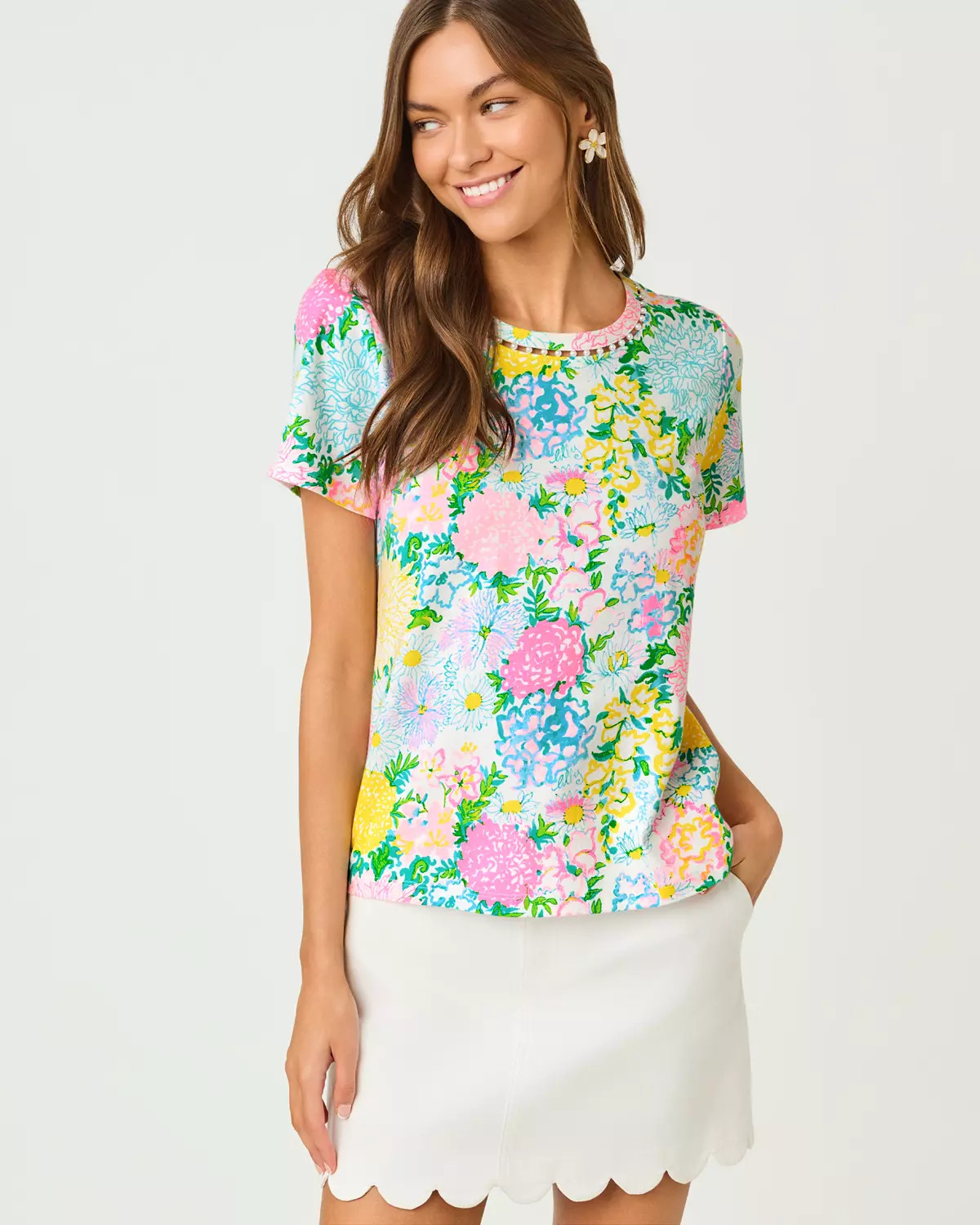 Clairmont Pearl Knit Top | Lilly Pulitzer