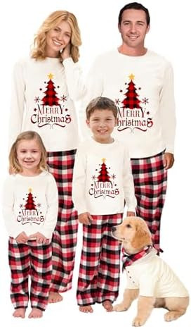 WephuPSho Christmas Family Matching Pajamas, Festive Xmas Jammies Sets for the Whole Family, Holi... | Amazon (US)