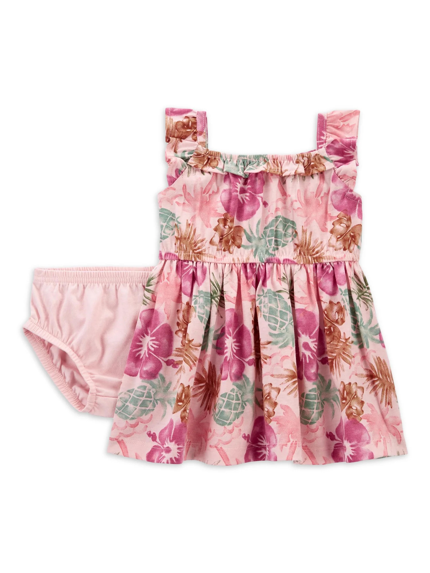 Carter's Child of Mine Baby Girl Dress, 2-Piece, Sizes 0/3-24 Months | Walmart (US)