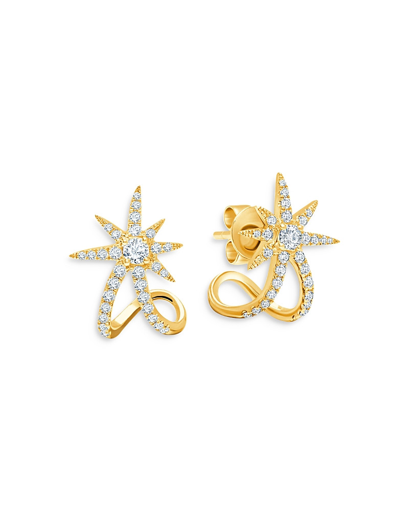Graziela Gems 18K Yellow Gold Diamond Starburst Ear Cuffs | Bloomingdale's (US)