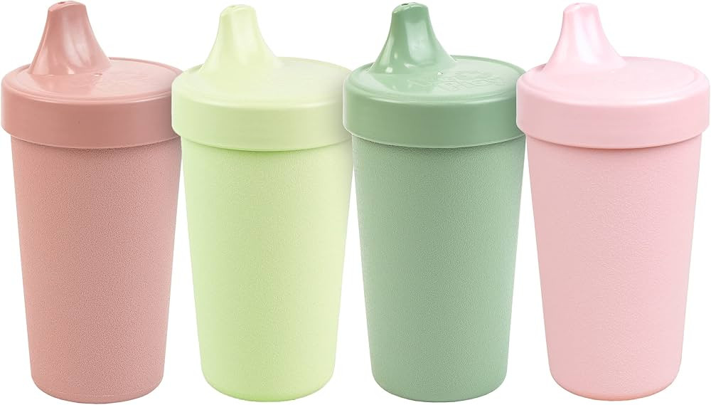 Re Play Made in USA 10 Oz. Sippy Cups for Toddlers, Pack of 4 - Reusable Spill Proof Cups for Kid... | Amazon (US)