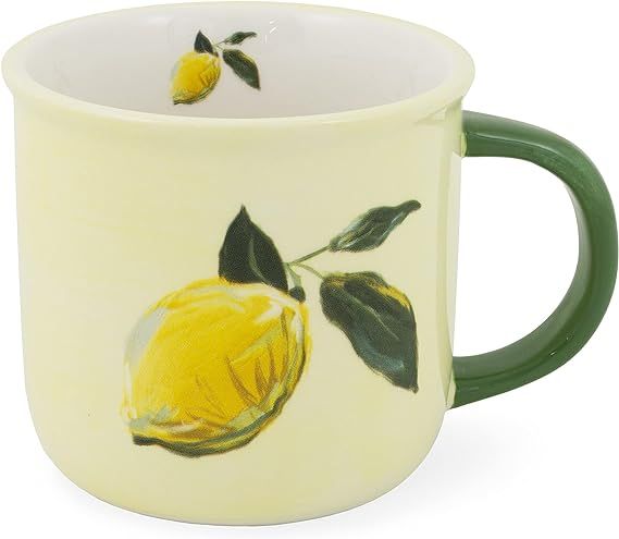 Boston International Ceramic Coffee/Tea Mug, 13-Ounces, Painterly Lemons | Amazon (US)