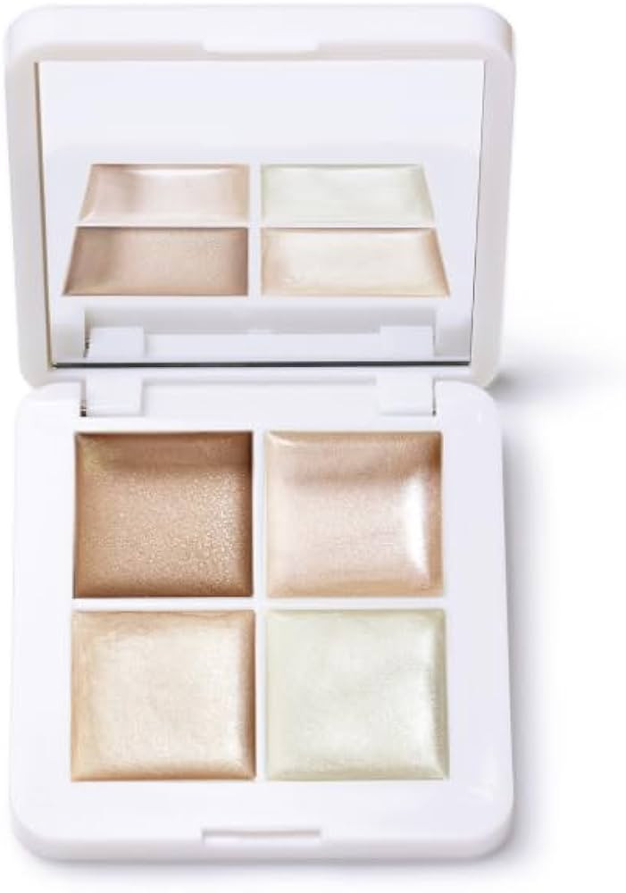RMS Beauty Glow Quad Mini - Makeup Palette, Cream Highlighter Makeup, Blush Palette, Cheek Lip Ti... | Amazon (US)