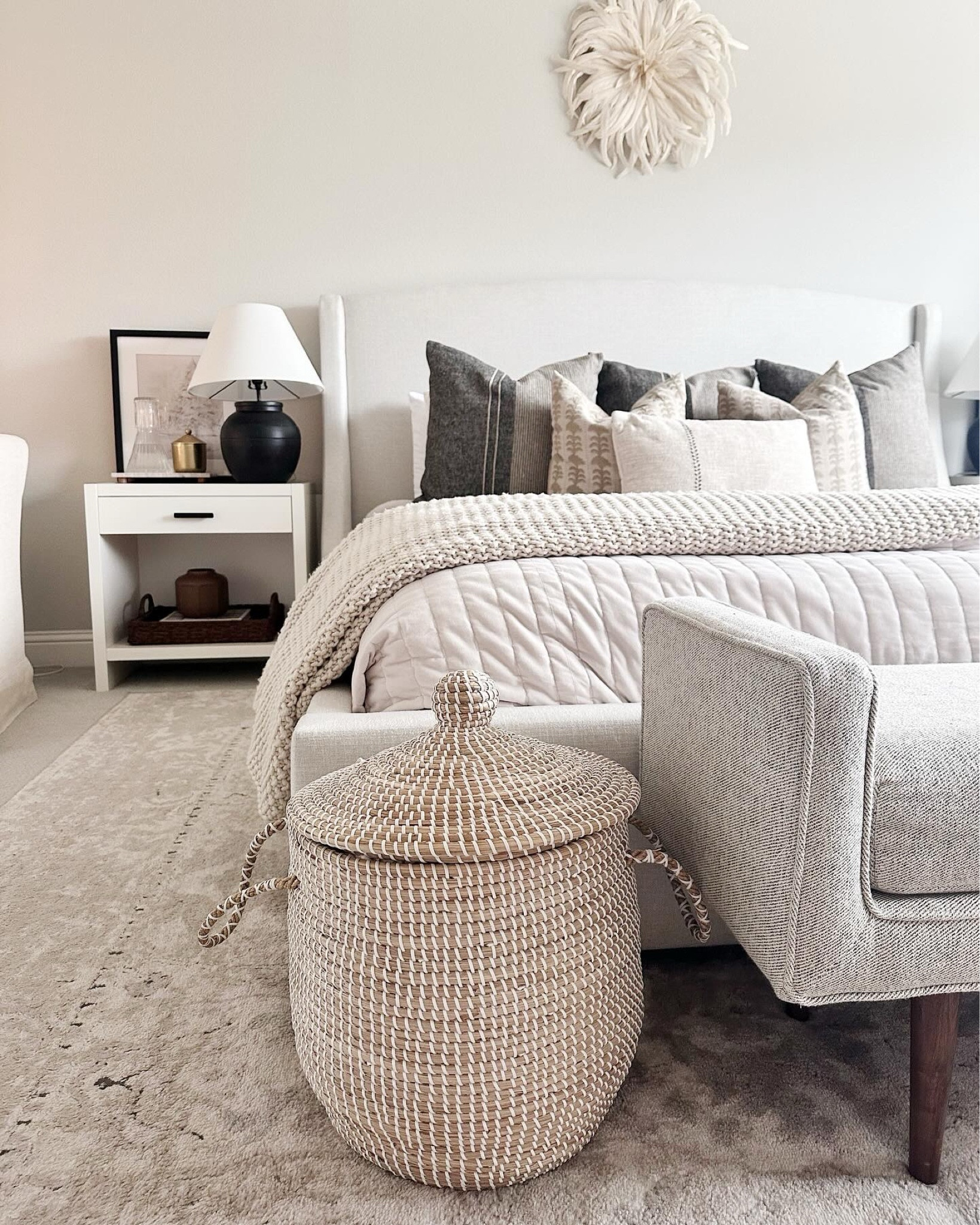 Master bedroom details // neutral bedroom // earthy modern 

#LTKhome